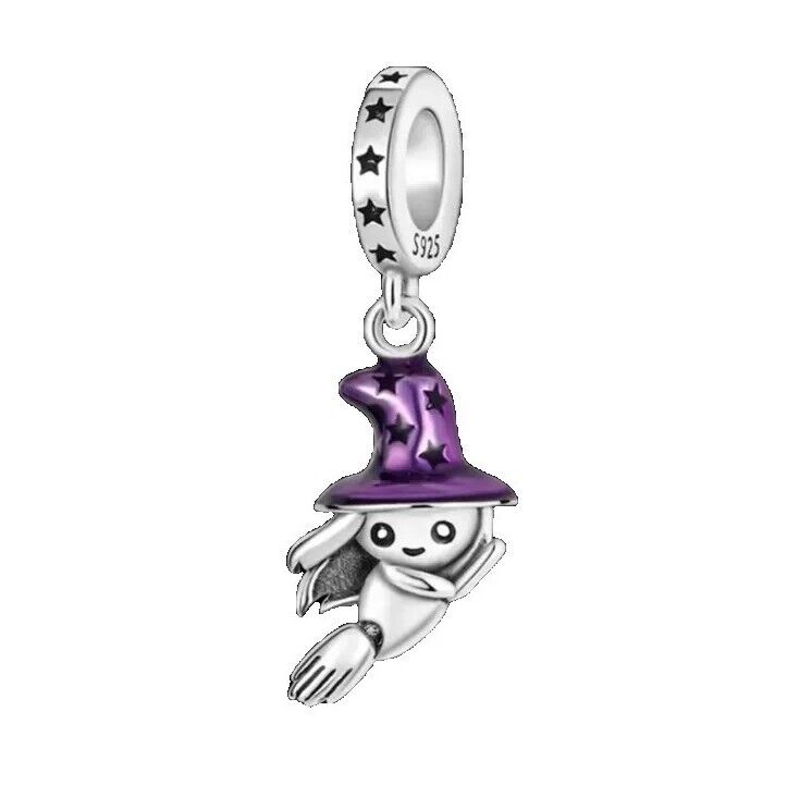 Witch Dangle Silver Charm - bellissi