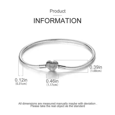 Zebra Heart Charm Bracelet - bellissi