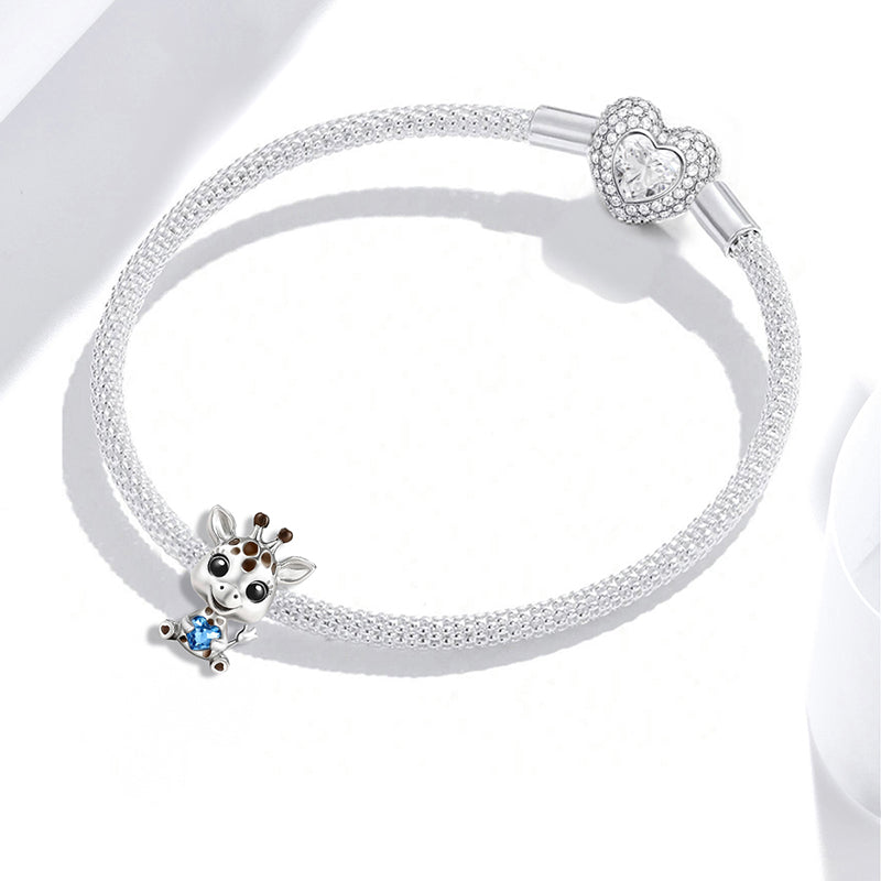 Baby Giraffe with Heart Charm